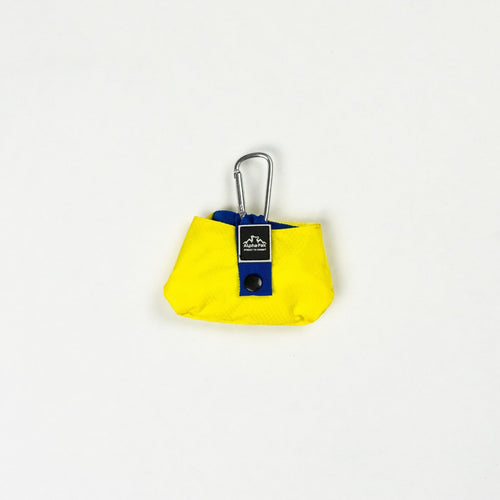 Collapsible dog bowl with a carabiner