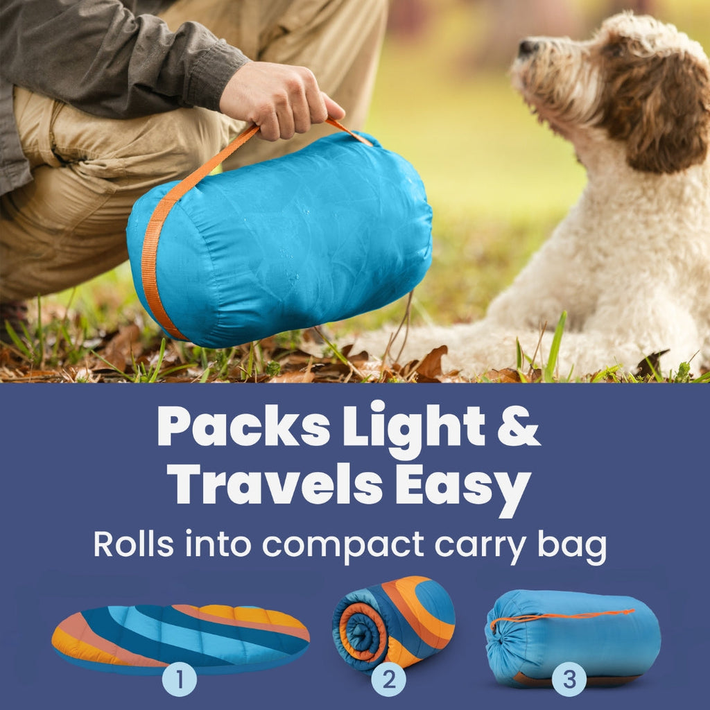Packable travel bed