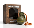Rubber dog chew with a pull cord