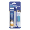 Dog and cat toothbrush kit with a finger brush