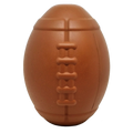 Football-shaped rubber dog chew